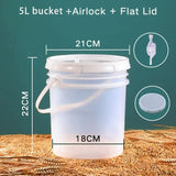 Barware Wine Fermenter Brewing Fermentation Beer For Bucket Making Equipment & With Kit Container Home Airlock