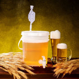 Barware Wine Fermenter Brewing Fermentation Beer For Bucket Making Equipment & With Kit Container Home Airlock