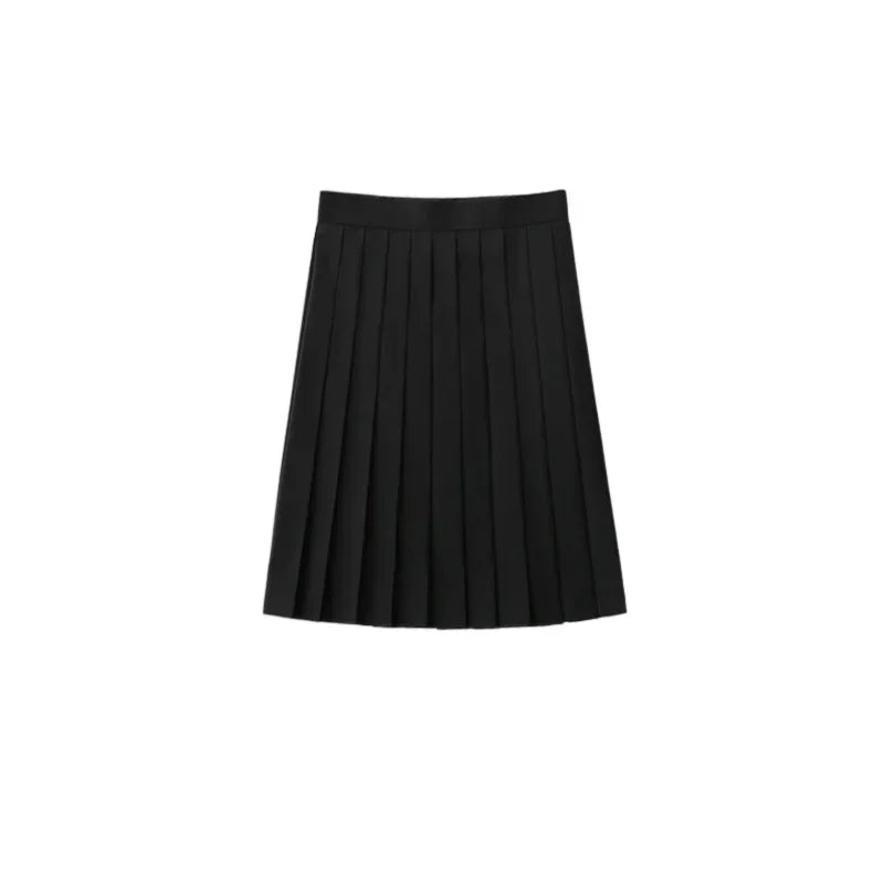 Basic JK Black Collar White Lines School Uniform Girl Sailor Suits Pleated Skirt Japanese Style Clothes Anime COS Costumes Women