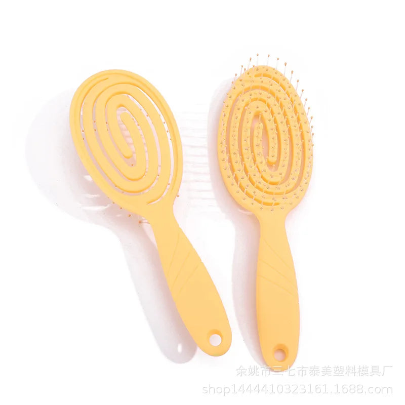 Bath Anti-screw Oval Hollow Hairdressing Hair Brush Activity Gym Comb Things Health Care Tools for Newborns Baby Accessories