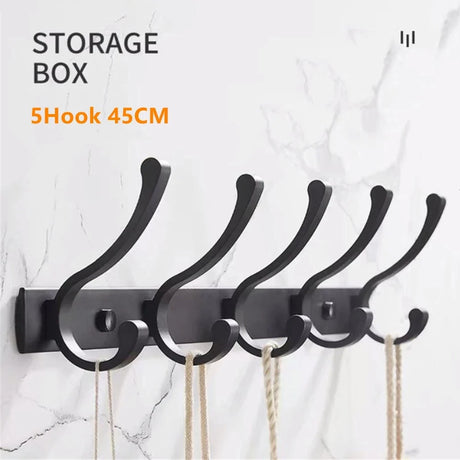 Bathroom Clothes Hanger Wall Hook Towel Hook  Coat Rack Hallway Balcony Corner Door Clothes Shelf Key Holder for Kitchen Bedroom