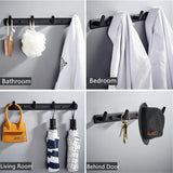 Bathroom Clothes Hanger Wall Hook Towel Hook  Coat Rack Hallway Balcony Corner Door Clothes Shelf Key Holder for Kitchen Bedroom