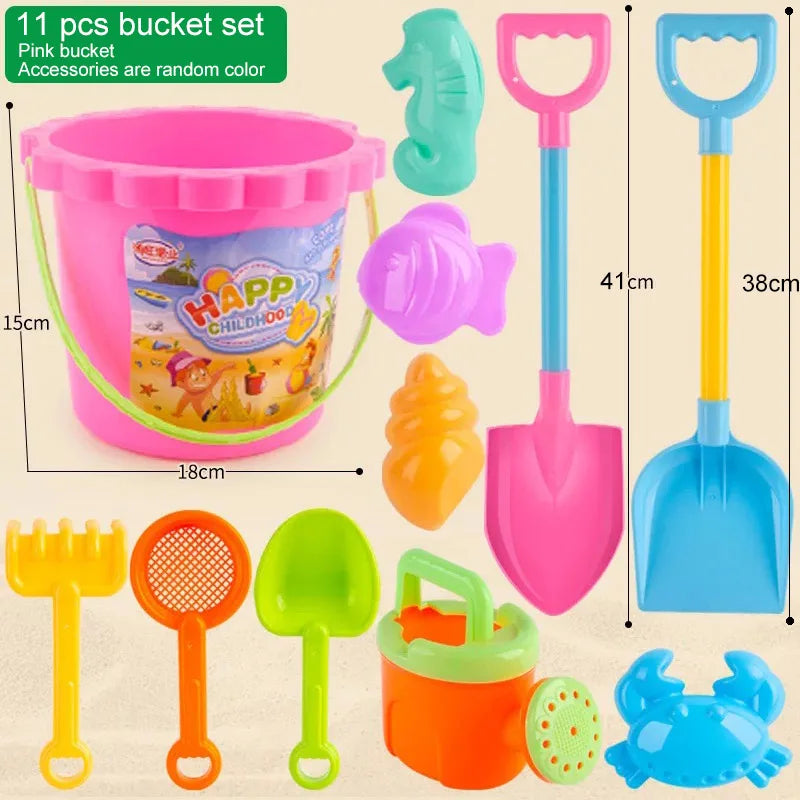 Beach Sand Tools Sets Toys Castle Bucket Kids Sand Mold Children Summer Toys For Seaside Beach Play Sand Water Game Snow Toys