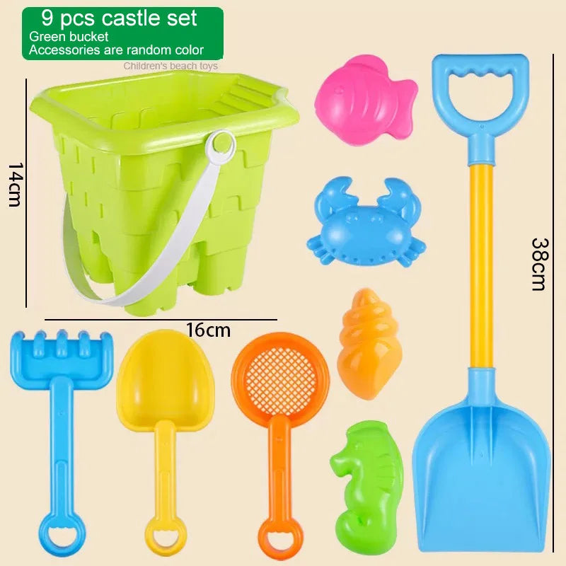 Beach Sand Tools Sets Toys Castle Bucket Kids Sand Mold Children Summer Toys For Seaside Beach Play Sand Water Game Snow Toys