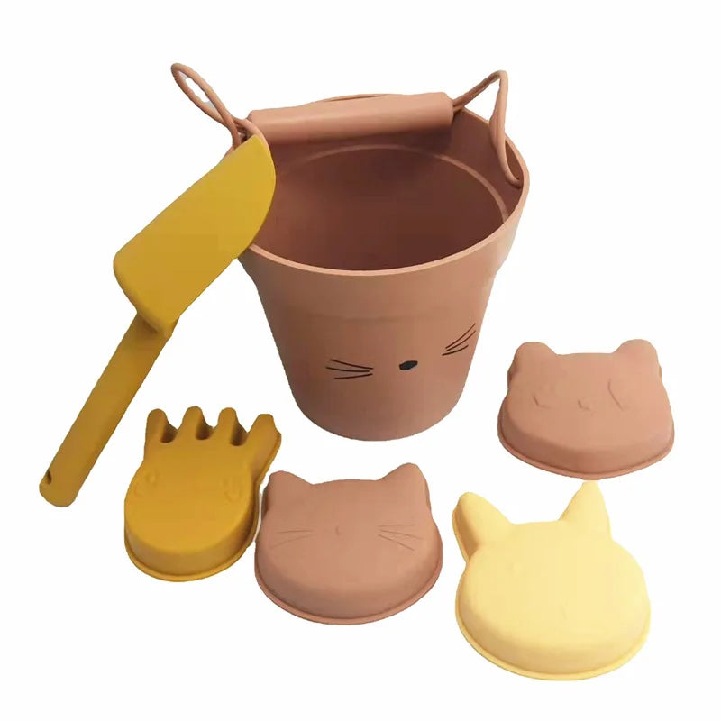 Beach Toy Sand Bucket Pool Beach Set Play Sand Outdoor Play Child Soft Rubber Summer Toy Water Play Beach Toys for Children Kid