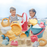 Beach Toys For Kids 5-17pcs Baby Beach Game Toys Children Sandbox Set Kit Summer Toys for Beach Play Sand Water Game Play Cart