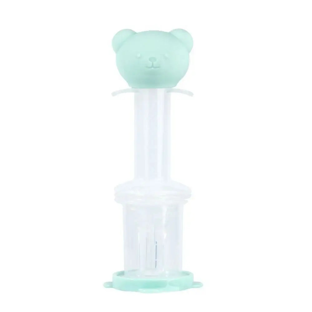 Bear Cartoon Utensils Feeding Bottle Clean Brush Baby Medicine Feeder Milk Bottle Medicator Dropper Feeding Nipple Pacifier