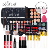 Beginner Makeup Set Basic Eyeshadow Lipstick Foundation Lip Glaze Full Line Makeup Gift Box Mitzvah Lasting Waterproof Cosmetics