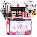 Beginner Makeup Set Basic Eyeshadow Lipstick Foundation Lip Glaze Full Line Makeup Gift Box Mitzvah Lasting Waterproof Cosmetics