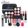 Beginner Makeup Set Basic Eyeshadow Lipstick Foundation Lip Glaze Full Line Makeup Gift Box Mitzvah Lasting Waterproof Cosmetics