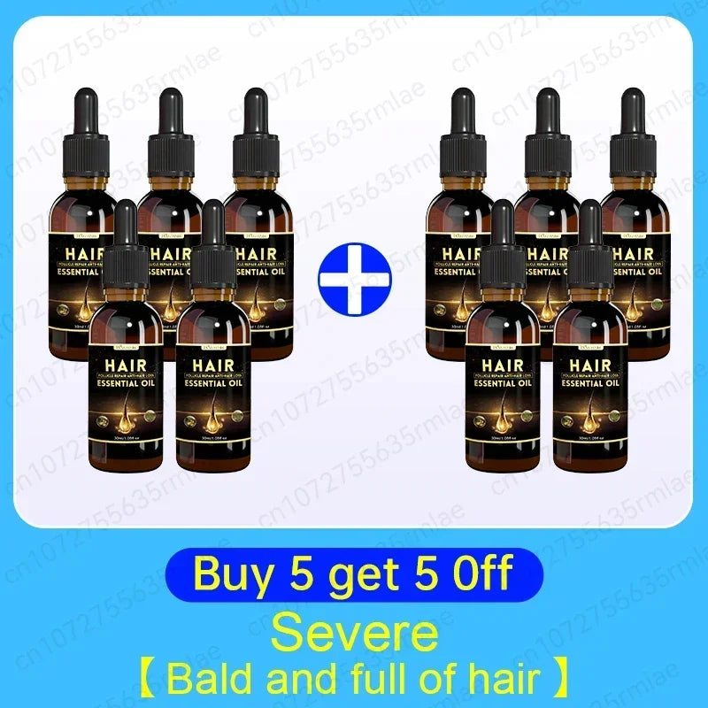 Best-selling Hair Growth Products, Anti-Hair Loss Hair Growth Serum for Men and Women, Fast Hair Growth Oil, 100% Natural