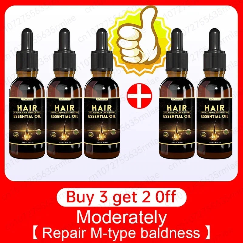 Best-selling Hair Growth Products, Anti-Hair Loss Hair Growth Serum for Men and Women, Fast Hair Growth Oil, 100% Natural