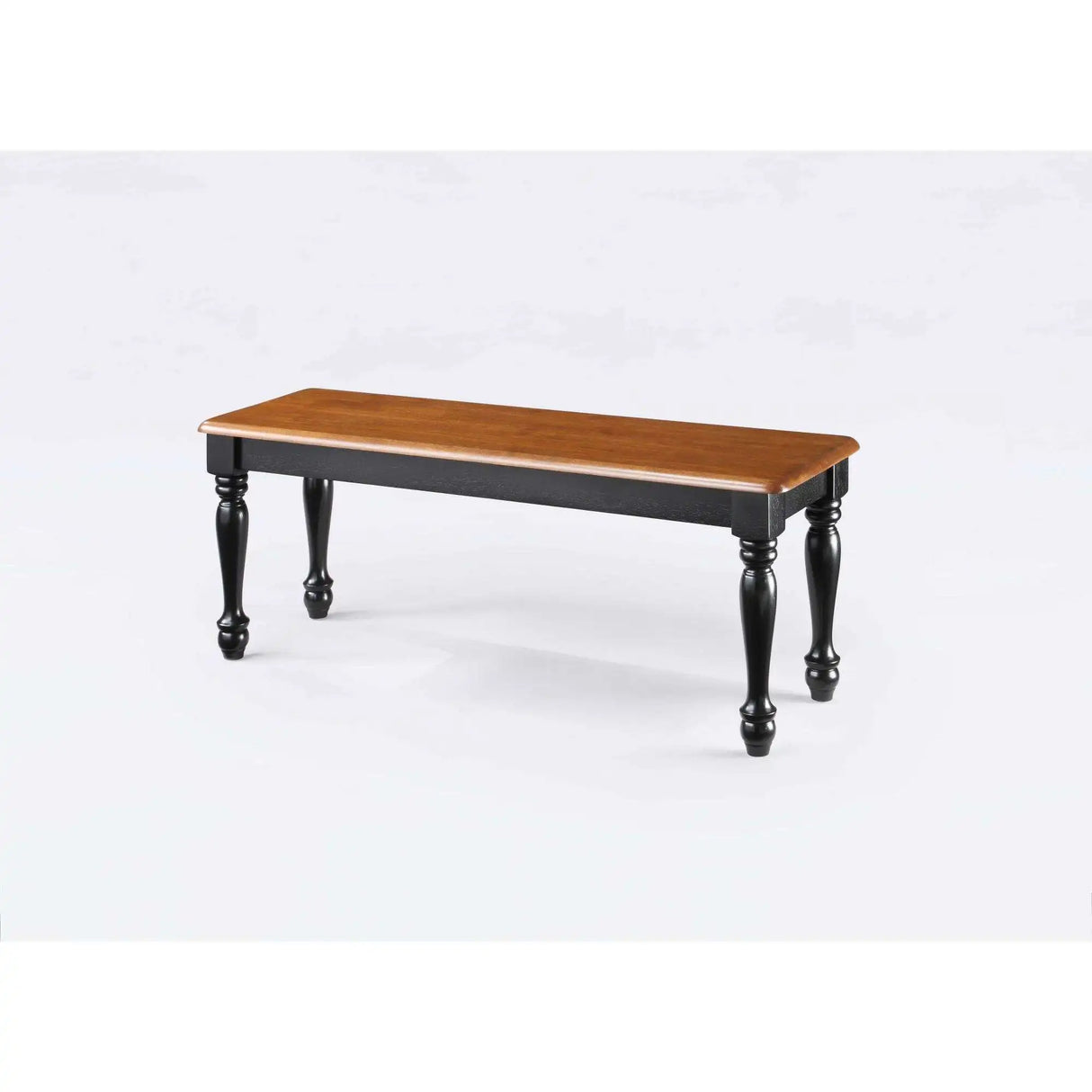 Better Homes & Gardens Autumn Lane Farmhouse Solid Wood Dining Bench, White and Natural Space Saving Furniture  Stool Chair
