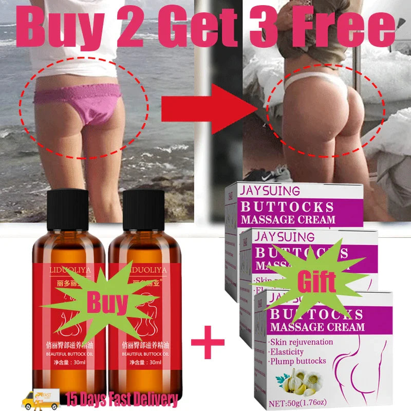 Big Ass Butt Enhancer Essential Oil Effective Hip Buttock Enlargement Body Massage Product Hip Lift Up Butt Beauty Oil Body Care