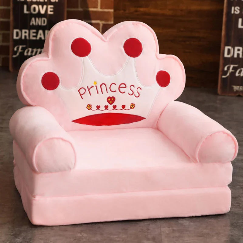 Big Sofas Children Sofa Cute Cartoon Lazy Folding Kids Chair Bed Girl Princess Baby Toddler Dual-purpose Child Seat All Couch