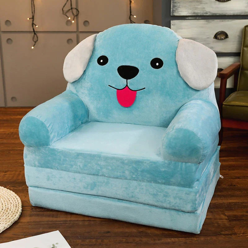 Big Sofas Children Sofa Cute Cartoon Lazy Folding Kids Chair Bed Girl Princess Baby Toddler Dual-purpose Child Seat All Couch