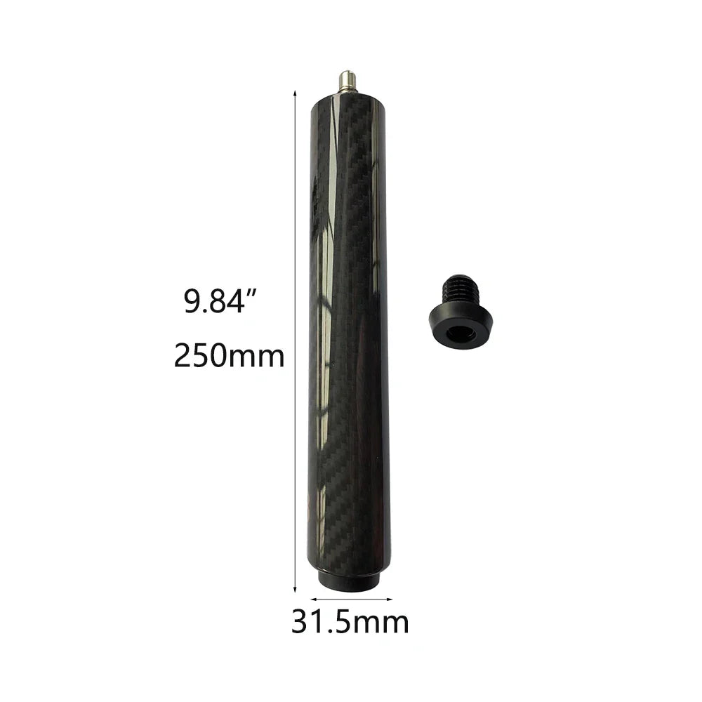 Billiard Extension Carbon Fiber 3K Pattern 7in 2in Pool Cue Lengthening Carom Cue Extension Billiard Accessories