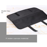 Black Hair Straightener Storage Bag Hair Styling Tool Easy Carrying Heat Resistant Mat Pad Nylon Curling Iron Carrying Case