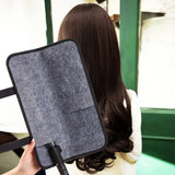 Black Hair Straightener Storage Bag Hair Styling Tool Easy Carrying Heat Resistant Mat Pad Nylon Curling Iron Carrying Case