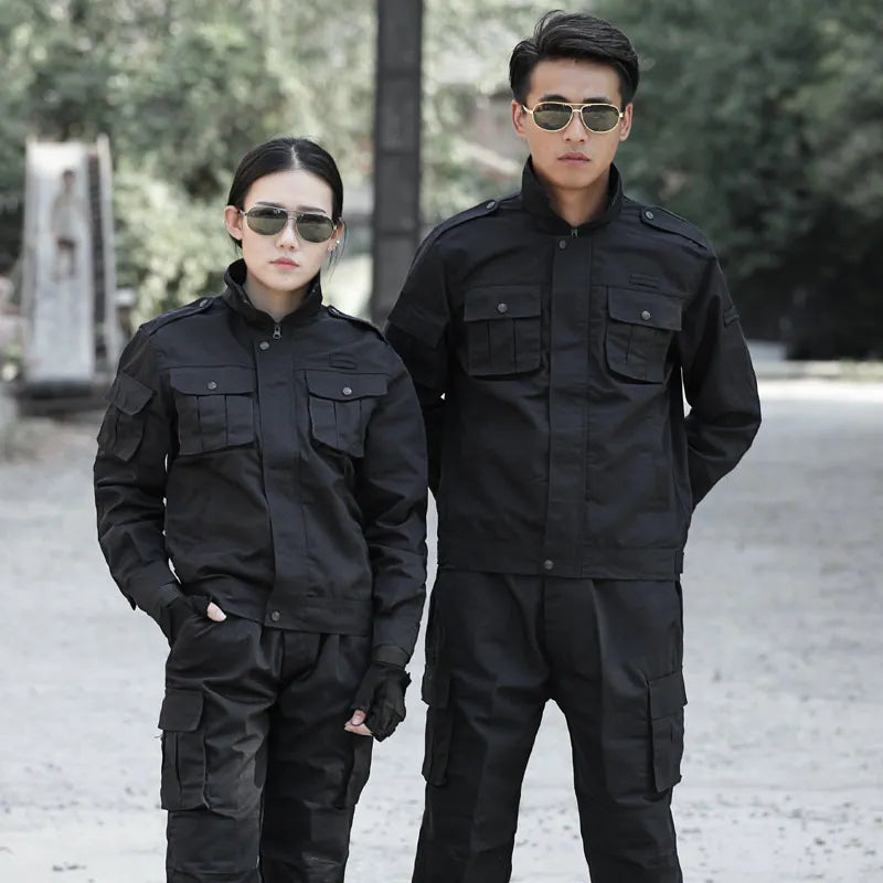 Black Military Uniform Tactical Suit Combat Shirt Uniforms Uniforme Militar Tatico Multicam Clothing Combat Hunting Clothes Men