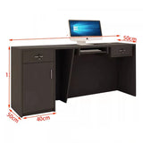 Black Minimalist Reception Desks Nordic Counter Luxury Office Reception Desks Small Modern Mostrador Commercial Furniture