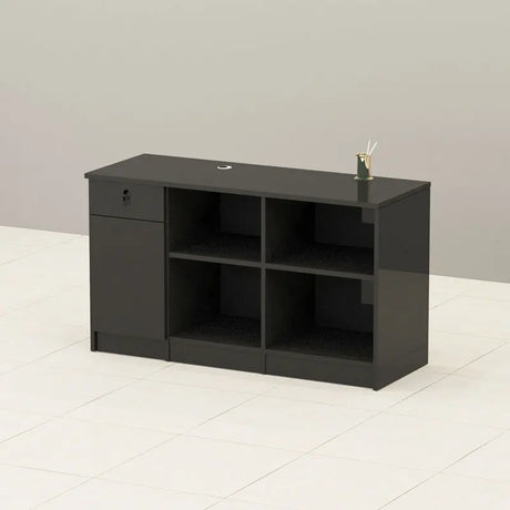 Black Minimalist Reception Desks Nordic Counter Luxury Office Reception Desks Small Modern Mostrador Commercial Furniture