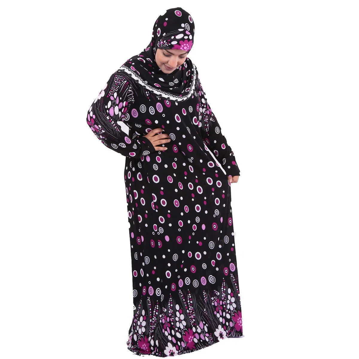 Blind Box Dress Send Randomly Muslim Dress Hijab Ramadan Set Arab Dubai Headscarf Long Robe Islamic Party Gown Calico Robe