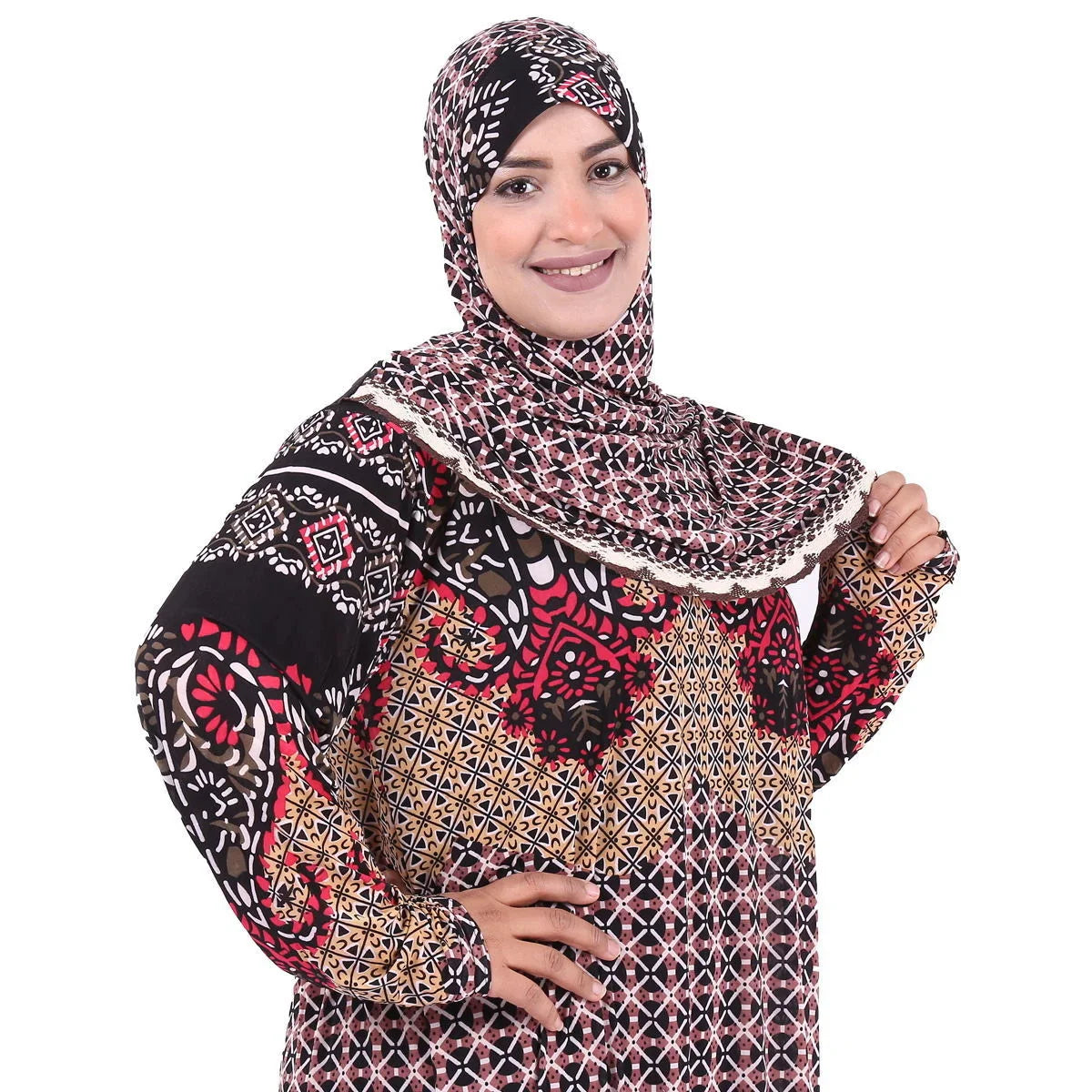 Blind Box Dress Send Randomly Muslim Dress Hijab Ramadan Set Arab Dubai Headscarf Long Robe Islamic Party Gown Calico Robe