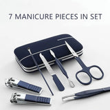 Blue Manicure Tools Set Pro Max Stainless Steel Professional Nail Clipper Kit of Pedicure Paronychia Nippers Trimmer Cutters