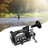 Boat Sea Fishing Reel Trolling Fishing Reel Right Hand Drum Fishing Wheel Precision and Low Noise Fishing Reel for Angler