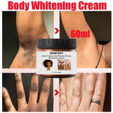 Body Whitening Cream Intimate Area Whitening Cream Pink Body Lotion Lighten Melanin Underarms Knee Joint Bright Body Care 60ml