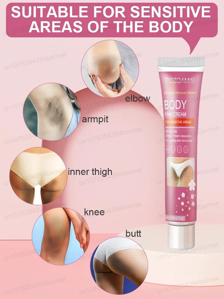 Body Whitening Cream Skin Pink Treatment Keratosis Pilaris lotion Melanin Removal Moisture Private Parts Care Safe For Women Men