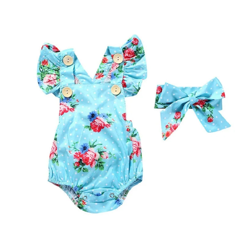 Bodysuits For Infants Baby Girl Newborns Romper & One-pieces Clothes Summer 0 To 3 6 12 24 Months Kids Overalls Female Jumpsuits