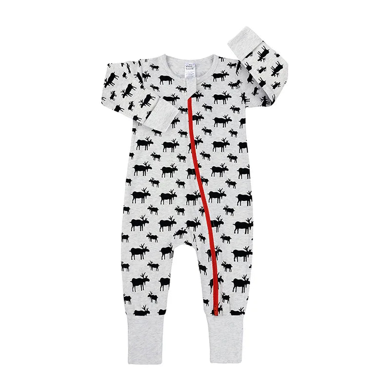 Bodysuits For Infants Girl Sleepwear Romper Newborn Boy Long Sleeve Pajama Cotton Clothes One Piece Baby Overalls 0 To 24 Months