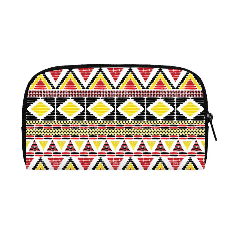 Bohemian Style Pattern Wallet Women’s Casual Classic Stripe Printing Casual Zipper Coin Bag Girls Long Purses Gift