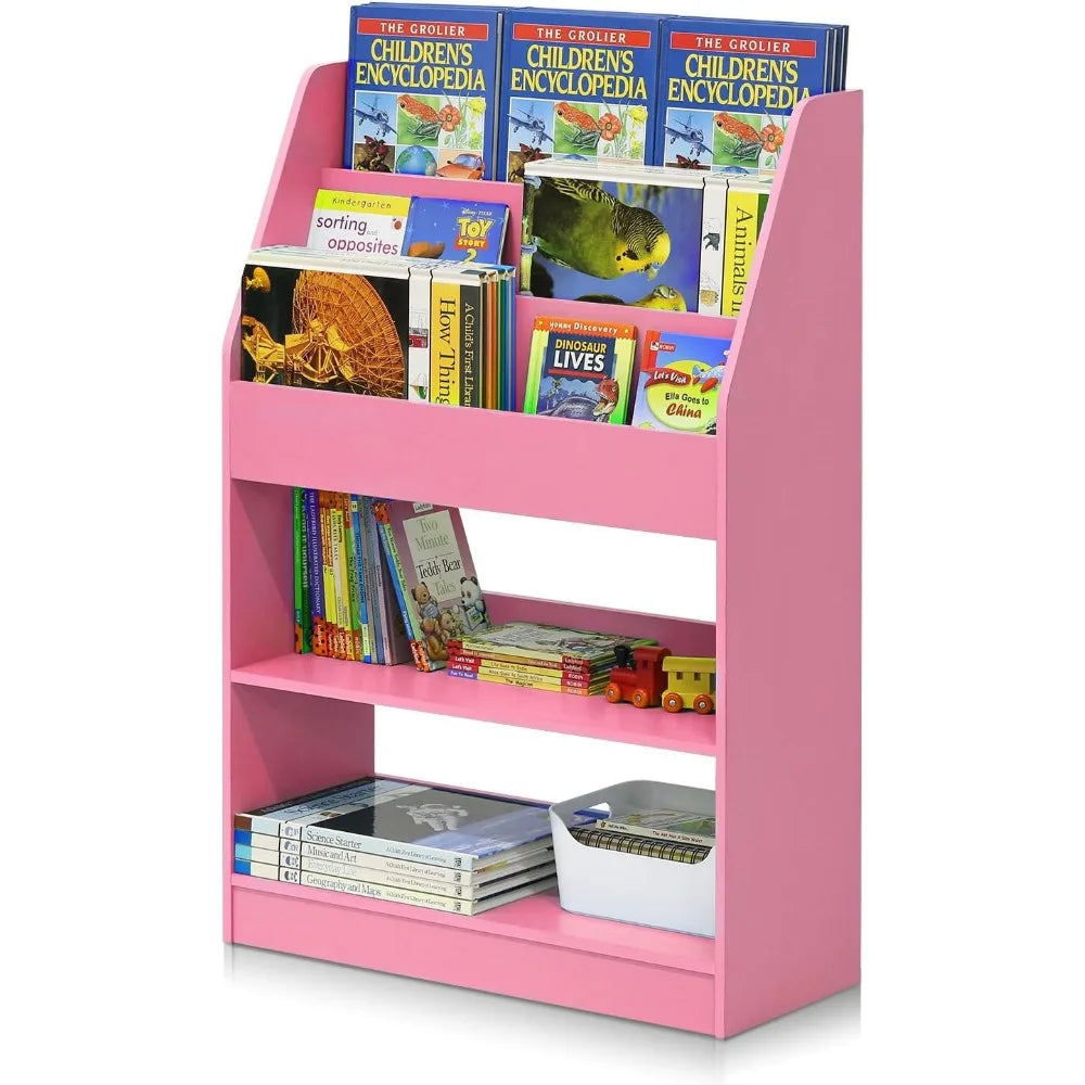 Bookshelf, magazine rack/bookshelf with storage space, suitable for home, living room, bedroom bookshelf