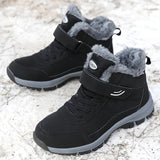 Boots Men's Women Slip On Winter Shoes For Men Waterproof Ankle Boots Winter Boots Male Snow Botines 2023 Black Botas Femininas