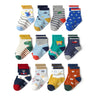 Boys Girls 12 Pairs Cotton Non Slip Socks Newborn Baby 1-3year Anti Skid Soles Floor Unisex Sock for Infants Toddlers Grip Kids