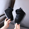 Boys New Kids Thickened Warm Snow Boots genuine leather Winter 2024 Girls Antiskid Cotton Boots 1-15 Years Old