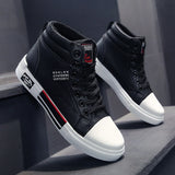 Brand Men Leather High-Top Skateboarding Shoes Men's Sneakers Male Fashion Non-Slip Sport Shoes Zapatillas Hombre Mens Footwear