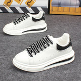 Branded air-cushion white shoes for men and women, casual sneakers for couples, fashionable and versatile white sneakers