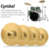 Brass Crash Cymbal Drum Instrument Cymbals Practical Alloy Cymbal for Percussion Instruments Accessories Players Beginners