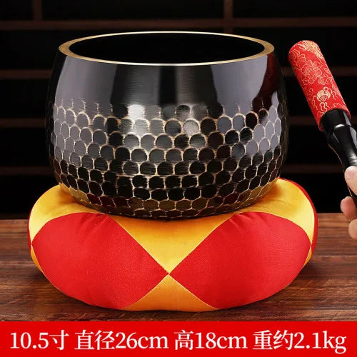 Brass Tibetan Singing Bowl Meditation Yoga Buddha Nepal Singing Bowls Massage Sound Healing Instrument Decorative Accessories