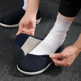 Breathable Non Slip Casual Shoes Air Cushion Wide Feet Swollen Shoes Comfortable Diabetic Shoes Adjustable Elastic Men Sneakers