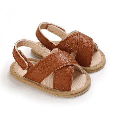 Breathable Summer Baby Girls Sandals, Toddlers Simple Style Solid Color Soft Sole Shoes Outdoor Indoor Prewalker 0-18M