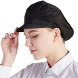 Breathable mesh Both Sexes Workshop Cap Hotel Restaurant Kitchen Cafe Bakery Work Hats Catering Industry Back Kitchen Chef Cap