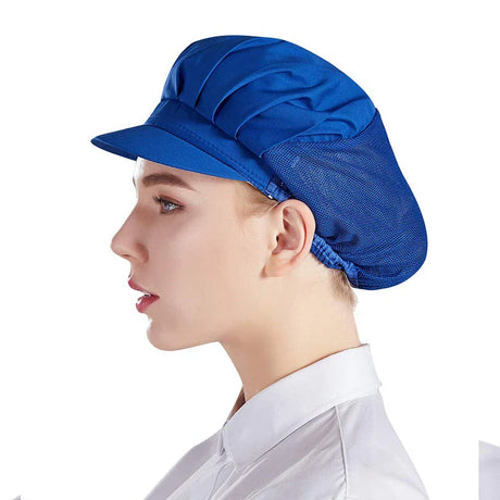 Breathable mesh Both Sexes Workshop Cap Hotel Restaurant Kitchen Cafe Bakery Work Hats Catering Industry Back Kitchen Chef Cap