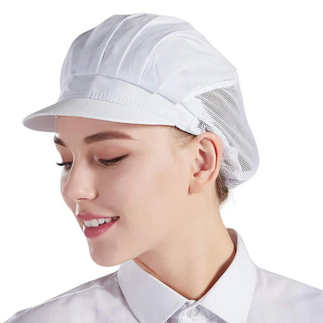 Breathable mesh Both Sexes Workshop Cap Hotel Restaurant Kitchen Cafe Bakery Work Hats Catering Industry Back Kitchen Chef Cap