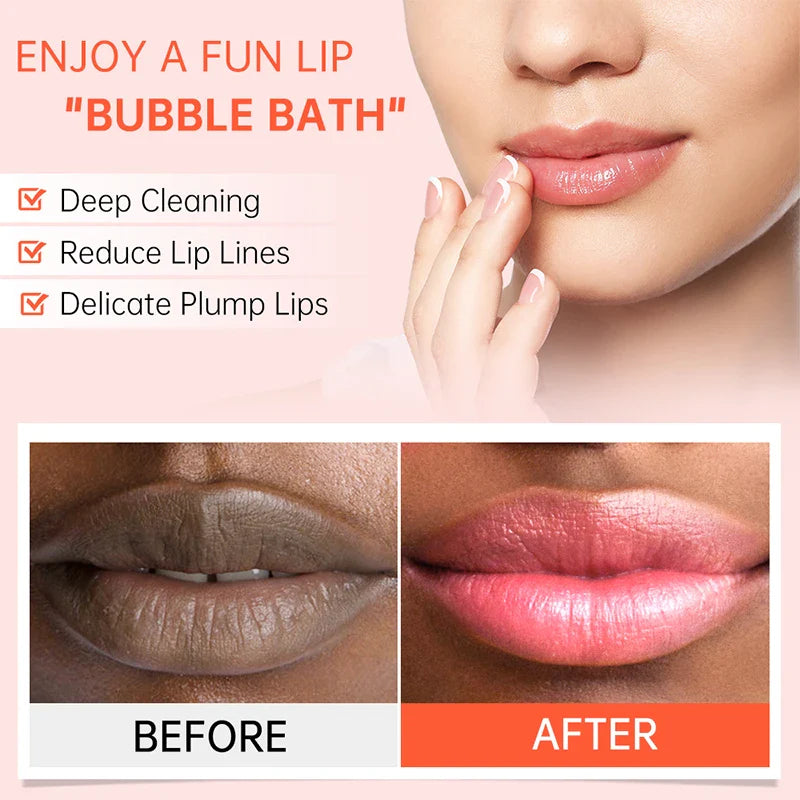 Bubble Lip Balm Lightening Dark Lip Mask Gloss Oil Makeup Exfoliating Clean Moisturizer Beauty Health Lip Care Product New 2023