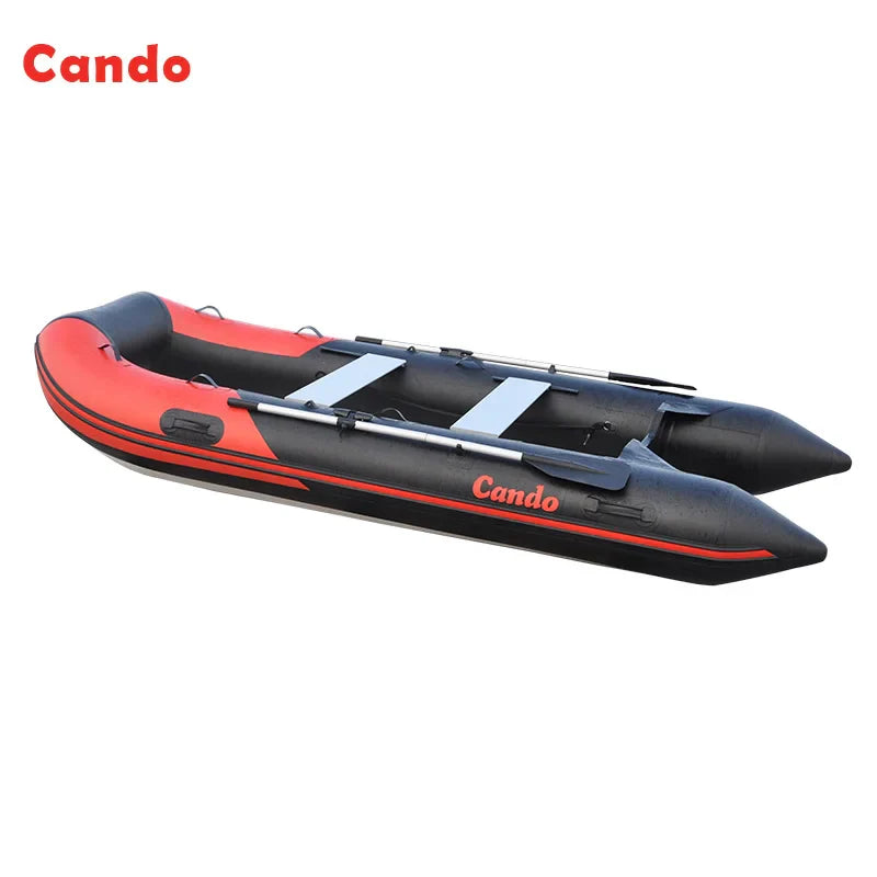 CANDO VIB270 Upgrade Fishing Boat PVC Rowing Racing Boat Kayaking Ship For Outdoor Fishing Water Skiing Ship Inflatable Boats